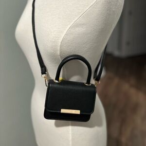black mini purse